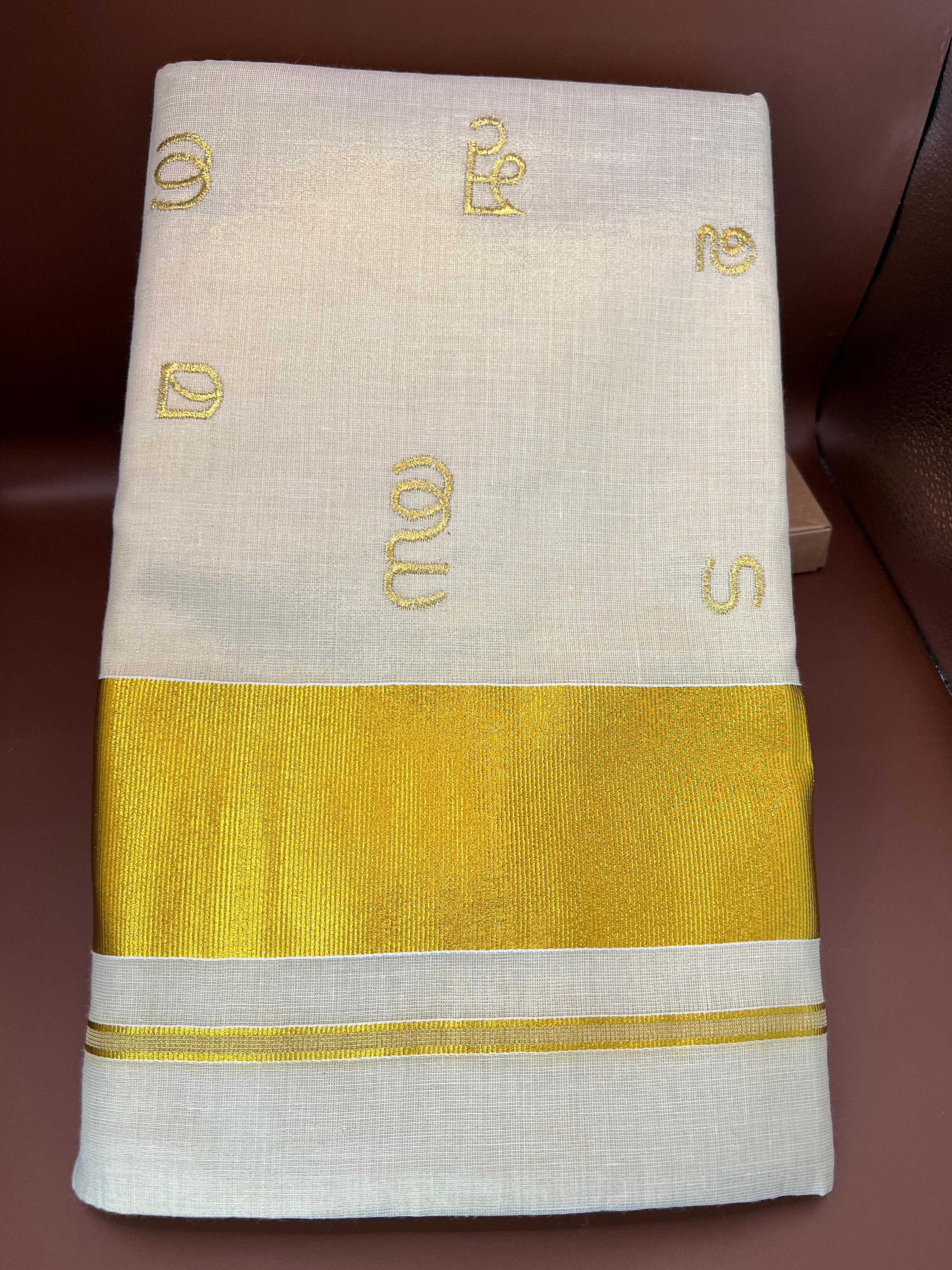 Set Saree Malayalam Thread work